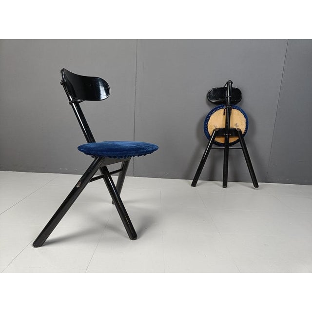 Foldable Stools attributed to Calligaris, 1990s, Set of 2 For Sale - Image 9 of 10