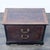 Chinoiserie 2 drawer nightstand with carved top and drawers, brass hardware, and Ming style base. Brand: Drexel Heritage....