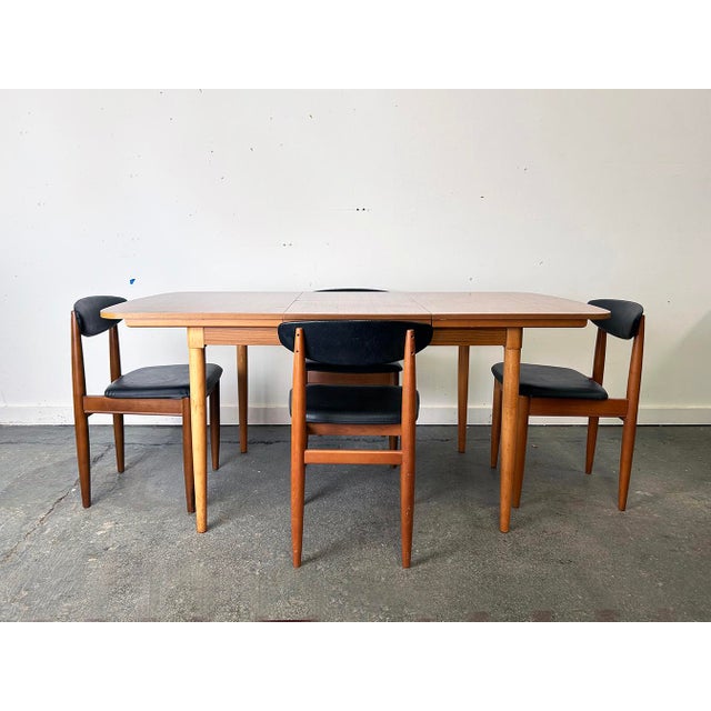 Mid-Century Extending Dining Table and Chairs from Schreiber, 1970s, Set of 5 For Sale - Image 13 of 15