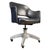 Mid-Century Desk Chair in Aluminium and Leather, 1950s For Sale - Image 14 of 14