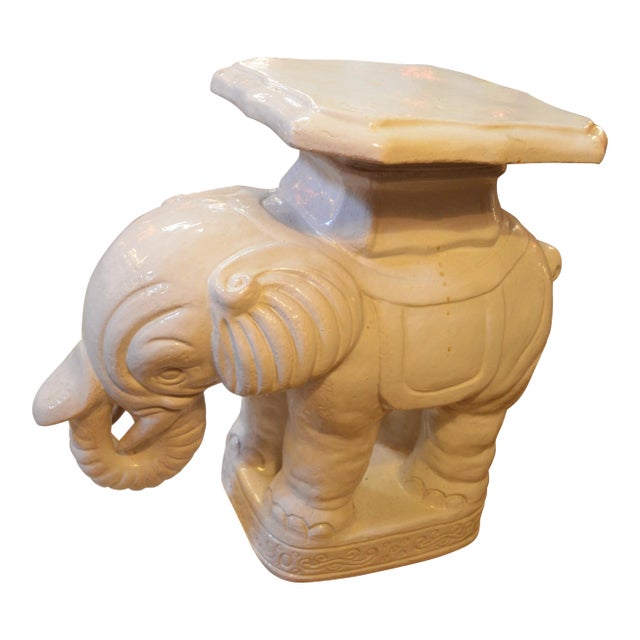 Vintage Elephant Indoor/Outdoor Stand For Sale