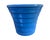 Vintage Mid Century Modern Ceramic Bauer Step Blue Planter #8 Los Angeles For Sale In Palm Springs - Image 6 of 6