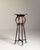 Art Nouveau 1910s French Chestnut Brown Art Nouveau Pedestal Table with Ceramic Tile Top For Sale - Image 3 of 15