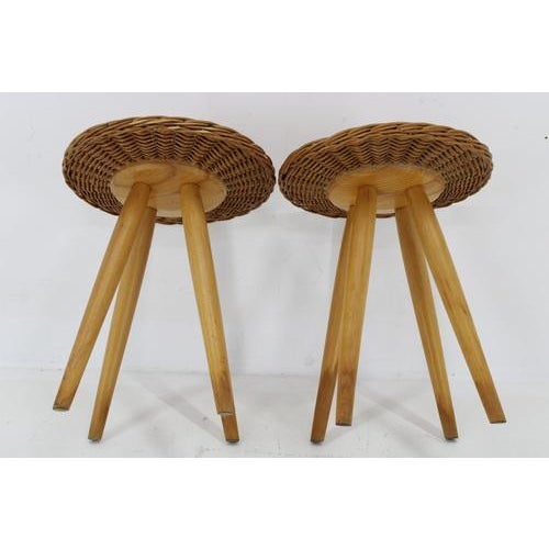 Yellow Side Tables by Jan Kalous for Uluv, Former Czechoslovakia, 1970s, Set of 2 For Sale - Image 8 of 9