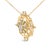 Haus of Brilliance 14K Yellow Gold Plated Sterling Silver 1/3 Cttw Diamond Compass Pendant Necklace For Sale - Image 4 of 4