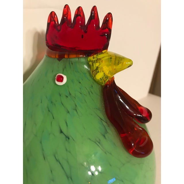 Artisan Art Glass Rooster Chairish