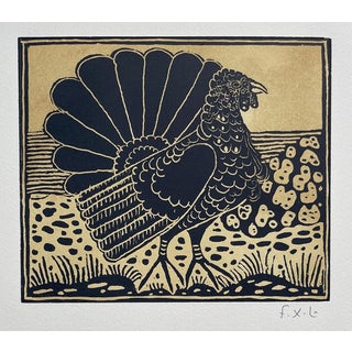 François-Xavier Lalanne, Le Dindon (The Turkey), 2004, Woodcut For Sale