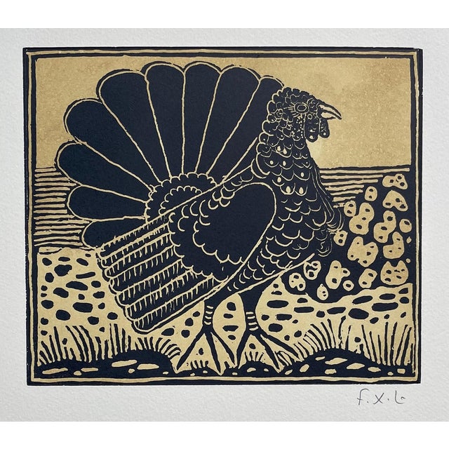 François-Xavier Lalanne, Le Dindon (The Turkey), 2004, Woodcut For Sale