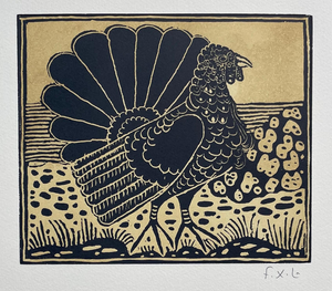 François-Xavier Lalanne, Le Dindon (The Turkey), 2004, Woodcut