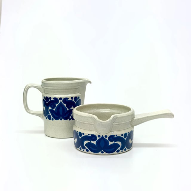 1970s Wedgwood Blue and White Earthenware Dinner Set - Place Settings for 4 / 28 Pieces For Sale In Miami - Image 6 of 11