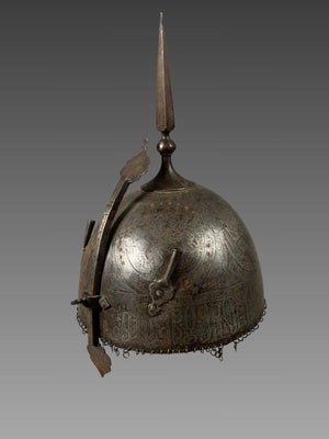 Kulah-khud Helmet - Steel - Iran/India - Qajar Dynasty (1796–1925) armor