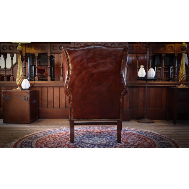 Halo Lincoln Club Armchair in Cigar Leather from Timothy Oulton, 2010s For Sale - Image 17 of 18