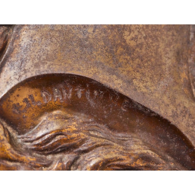 Metal Bronze Plaque Allegory of Marianne For Sale - Image 7 of 10