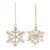 Enhance your holiday decor with the Jeweled Metal Snowflake Ornament. Featuring festive gold tones and a chic lacquer...