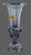 Vintage German Alexandrite Lead Crystal Fluted Trumpet Vase For Sale - Image 6 of 8