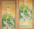 Japanese "Dancing Carps" by Akimitsu Sataka, Japanese Silk Scroll Painting in Original Wooden Case For Sale - Image 3 of 18