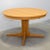 Danish Oak Pedestal Base Dining Table With Two Self-Storing Butterfly Leaves For Sale - Image 4 of 8