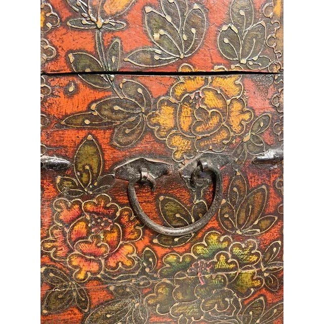 1970s Asian Tibetan Hand Carving Trunk For Sale In New York - Image 6 of 8