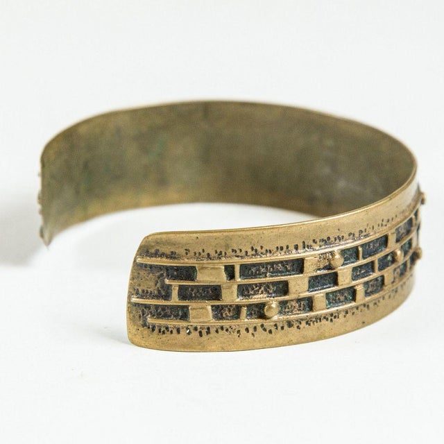 Handcrafted, rare, hungarian arts and crafts jewellery, from the 1970's period. Minor fading, chipping, scratches may...