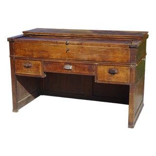 French Glove Makers Table in Oak For Sale