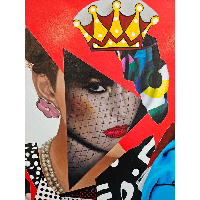 "A Bit of a Drama Queen" Acrylic on Wood Original Art by Vakseen For Sale In Los Angeles - Image 6 of 12