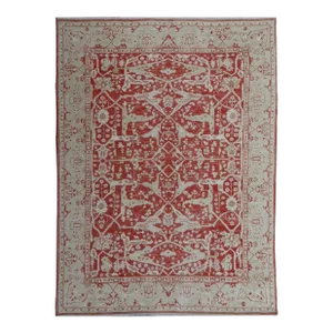Hand Knotted Fine Oushak Rug. 07'11" X 09'06"