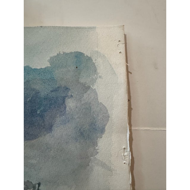 Marie Guella Signed Original Watercolor Painting Lighthouse Harbor Nautical Scene For Sale In Atlanta - Image 6 of 8