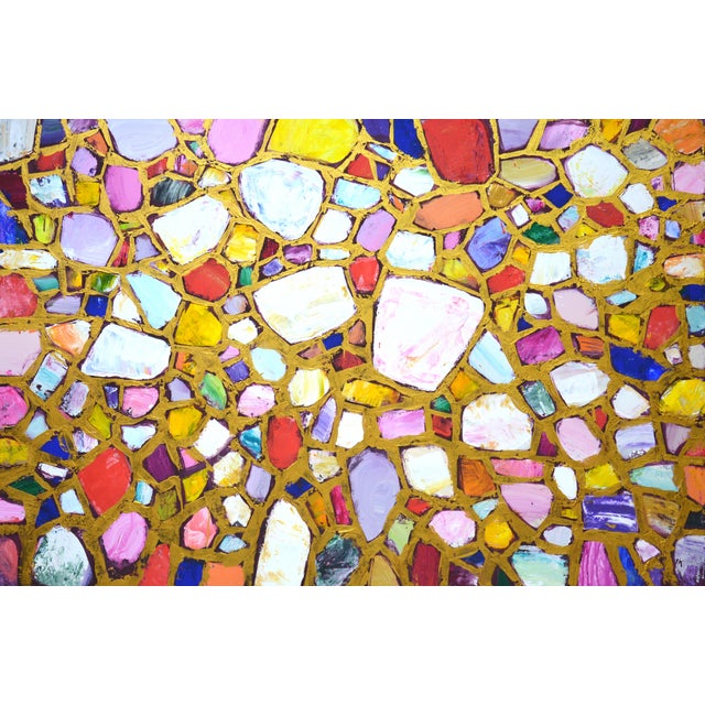 Stones in Gold 3.Original Contemporary Painting by Iryna Kastsova For Sale