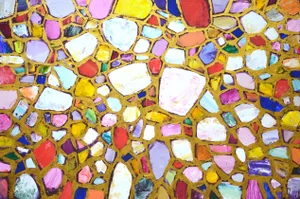 Stones in Gold 3.Original Contemporary Painting by Iryna Kastsova