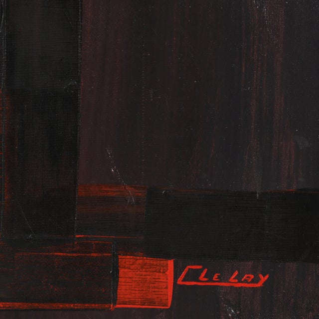 Claude Le Lay French, b. 1946) oil on canvas, "Lumiere Du Cratere" signed lower right, inscribed en verso, gallery-wrapped...