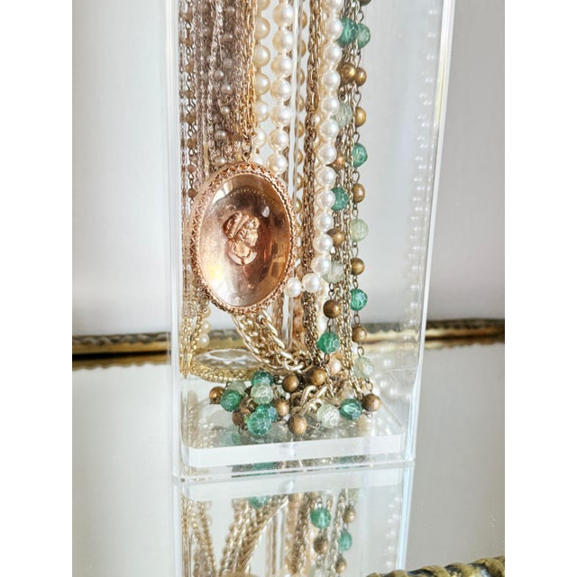 Postmodern Acrylic Jewelry Caddy Necklace Holder For Sale - Image 13 of 17