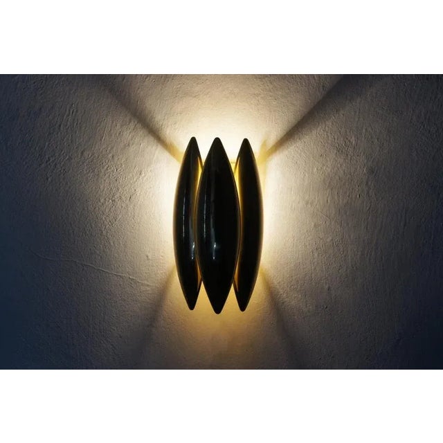 Fog & Mørup Brass Kastor Wall Lamp by Jo Hammerborg for Fog & Mørup, 1970s For Sale - Image 4 of 5