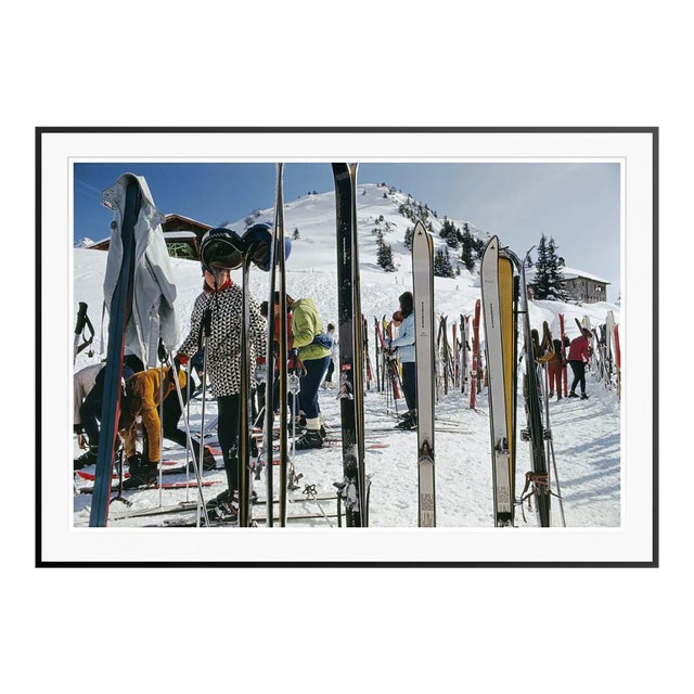 Skiers at Gstaad 1969 by Slim Aarons Framed C-Print For Sale