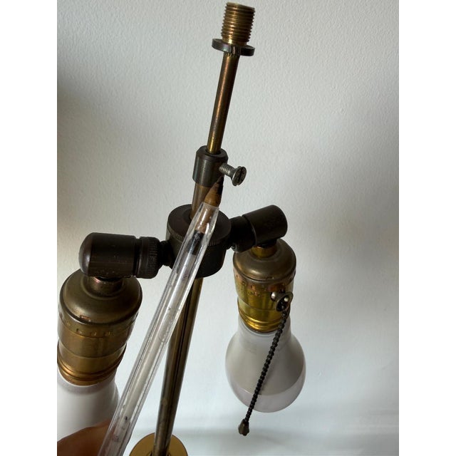 1980s Italian Vintage Lucite & Brass Floor Lamps – A Pair For Sale - Image 18 of 18