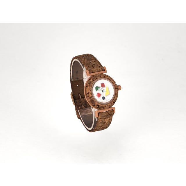 Wood Swiss Collection 92 Collector's Wristwatch from Memphis Design, 1992 For Sale - Image 7 of 18