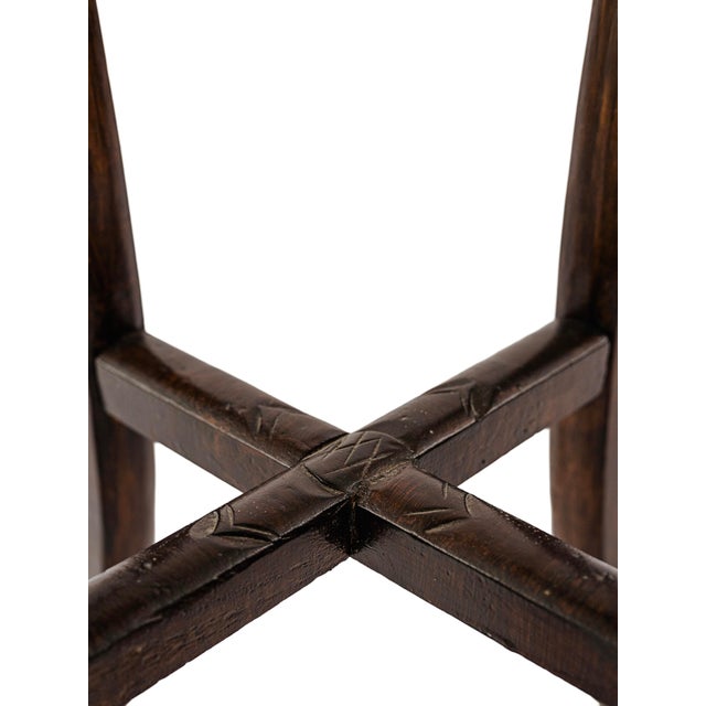 Late 20th Century Late 20th Century Vintage Ming Dynasty Style Pedestal Plant Stand For Sale - Image 5 of 7