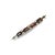 Bold 18K yellow gold designer link bracelet featuring 13 hand-carved multi-colored agate segments. Each agate showcases...