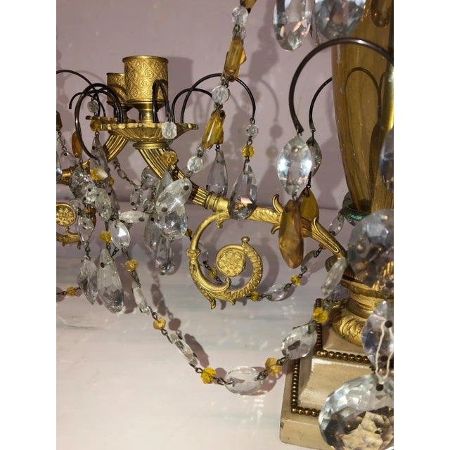 Metal Russian Candleabra - a Pair For Sale - Image 7 of 9