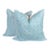 China Seas Nitik II Turquoise and Ivory Pillows - A Pair For Sale