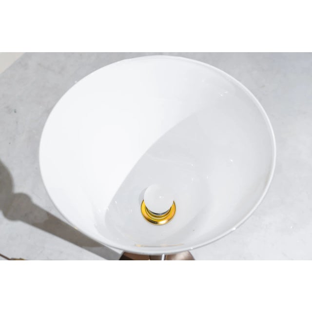 Metal Art Deco French Dessert Lamp, Mazda, 1940s For Sale - Image 7 of 9