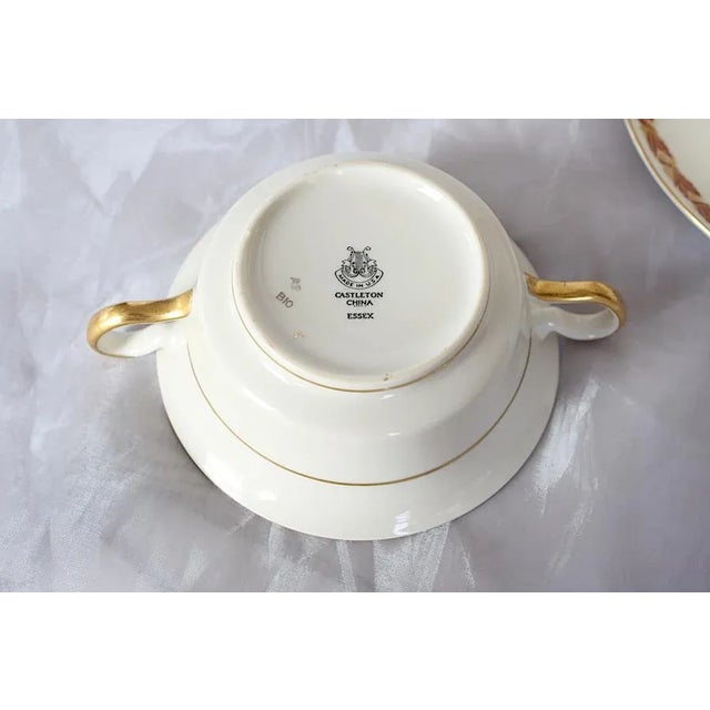 Castleton - USA 1950s Castleton China Soup Bowls With Handles - Set of 8 For Sale - Image 4 of 13