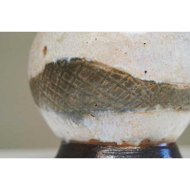 Blue Studio Pottery Vase by Jean Guyaux, Belgium, 1960s For Sale - Image 8 of 14