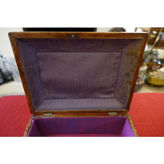 Brown Tomb-Shaped Painted Oak Casket, 18th-19th Century For Sale - Image 8 of 11