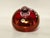Glass Westmoreland Handmade Ruby Glass Lidded Bowl With Floral Motif, Signed C. Peitier, 1978 For Sale - Image 7 of 12