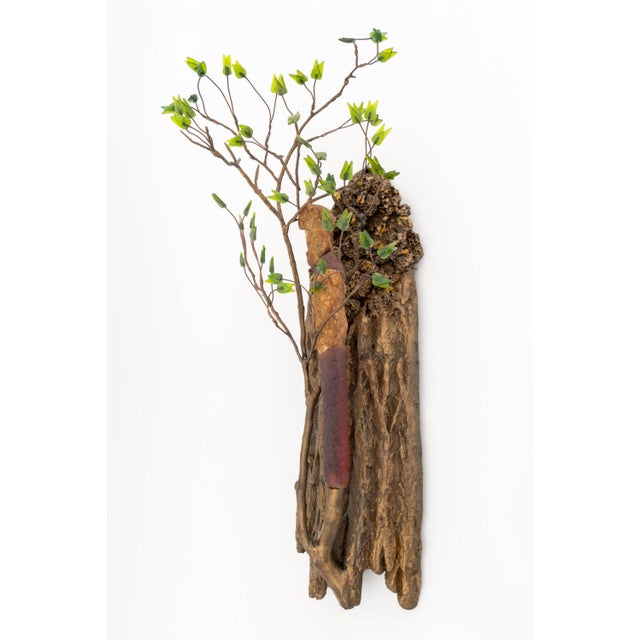 Thomas Scoon (American, b. 1961) "Beekeeper" Mixed Media Wall-Mounted Studio Art Glass Sculpture, from the "Beekeepers"...