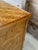 Vintage Boho Coastal Dixie Campaign Style Faux Bamboo Sideboard With Herringbone Panels For Sale - Image 9 of 12