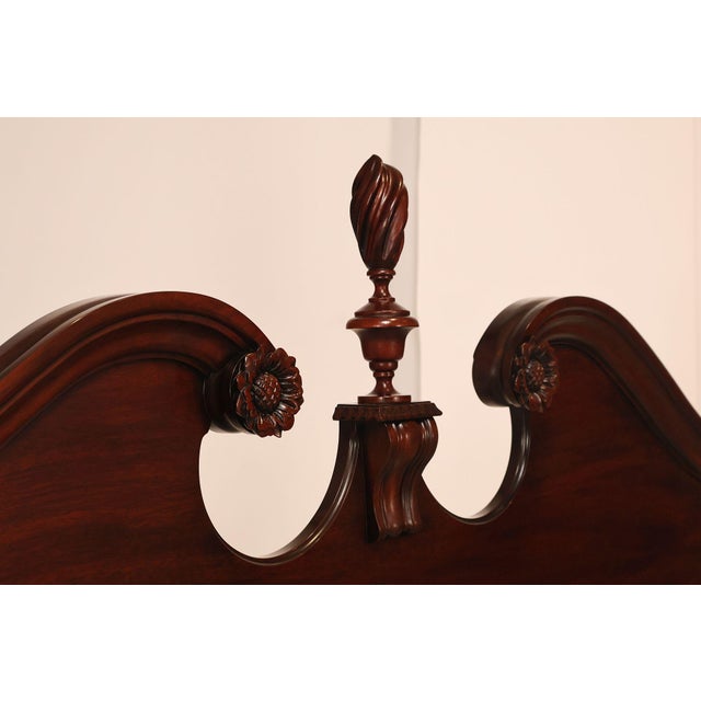 Henkel Harris King Mahogany Poster Bed For Sale - Image 10 of 18