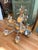 1980s Vintage Hollywood Regency 28" 9-Light Pineapple Tole Chandelier For Sale - Image 5 of 7