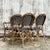 Vintage Boho Woven Resin Rattan Cafe Chairs - Set of 4 For Sale - Image 4 of 10
