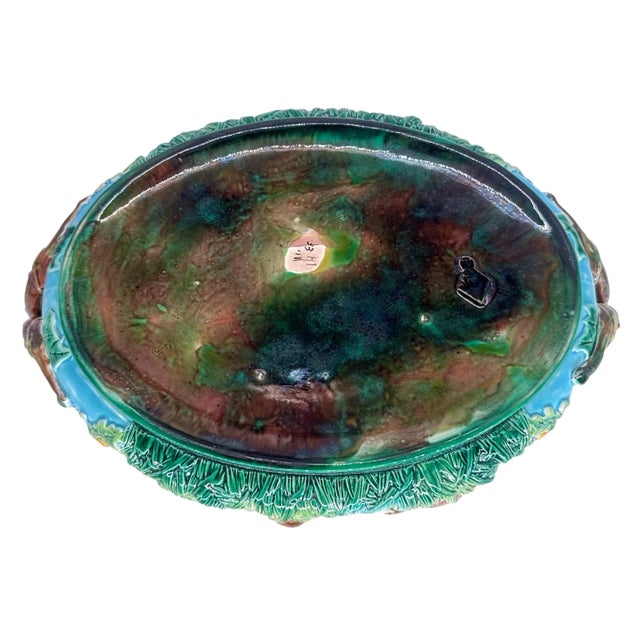 A George Jones Majolica Game Tureen With a Quail and Her Chicks, English, 1874 For Sale - Image 11 of 12